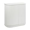 El Nino Flute 100cm Timber Storage Cabinet White