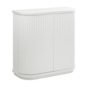 El Nino Flute 100cm Timber Storage Cabinet White