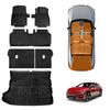 3D Floor Mats Boot Liner Set for Kia EV6 EV 6 2021-Onwards Cargo Kick Mat Back Seat Protector Cover