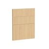 Kaboodle 600mm Oak Latte Modern 3 Drawer Panels