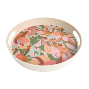 Urban 33cm Franki Floral Round Tray Food Serving Plate