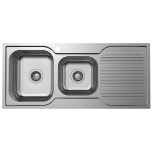 Mondella Cadenza 1 And 3/4 Left Hand Bowl Sink With Drainer