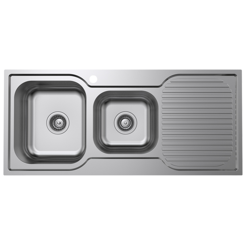 Cadenza 1 And 3/4 Left Hand Bowl Sink With Drainer