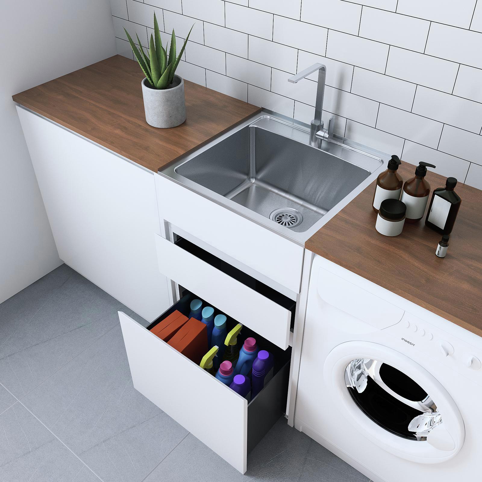 Bunnings laundry cabinets with sink discount