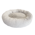 Art & Bob 60cm Two Tone Faux Fur Round Pet Bed
