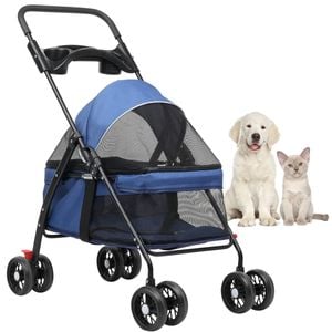 Advwin Pet Stroller Pram Dog Cat Carrier Foldable