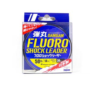 Majorcraft Dangan Fluorocarbon Shock Fishing Leader 30m Clear 50lb