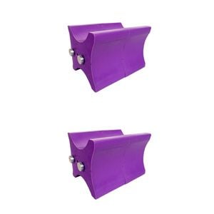 2x 2pc AgBoss Equestrian Show Jumping Keyhole Jump Cup Inserts Purple
