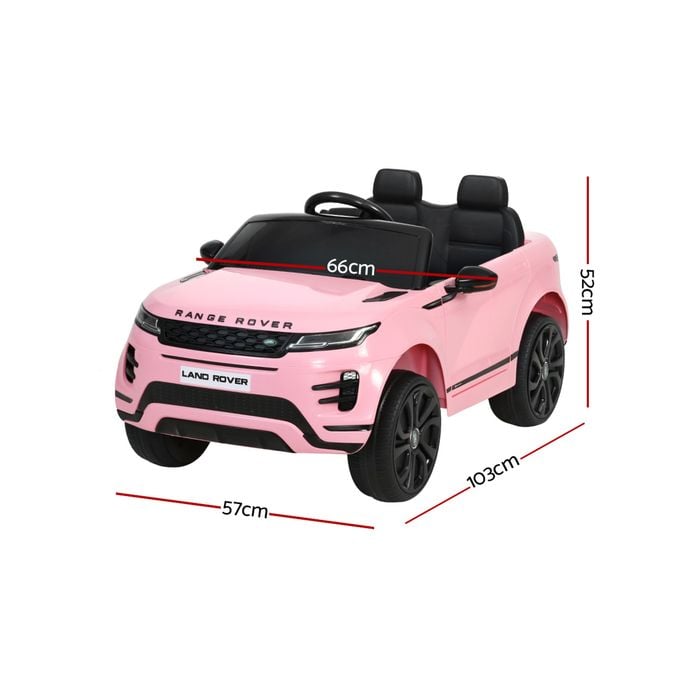 Kids Ride On Car Licensed Land Rover 12V Electric Pink