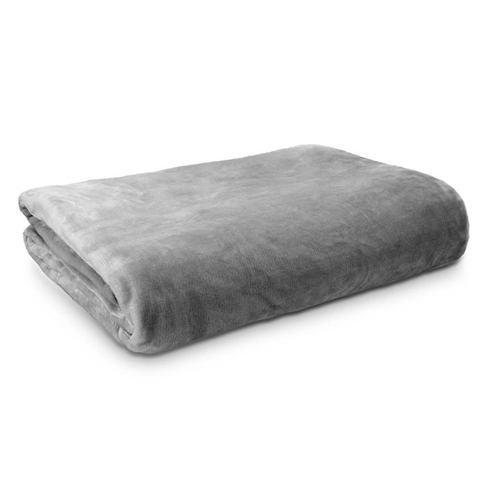 Ardor Boudoir Lucia Luxury Plush Velvet Blanket King Silver