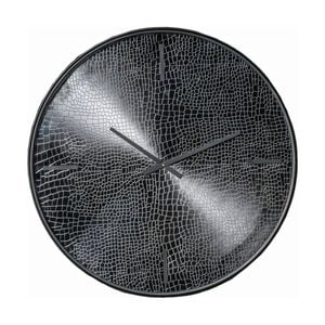 Ssh Collection Croco 41cm Wide Round Wall Clock - Black