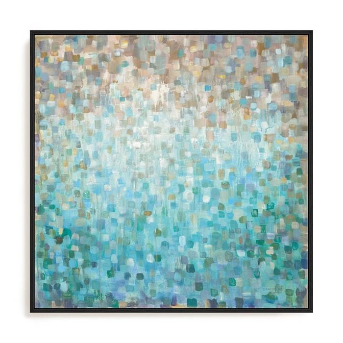 Artey | Blocked Abstract - Framed Canvas - Black - 140 x 140cm