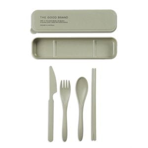 8pc The Good Brand Knife/Spoon/Fork/Chopsticks Cutlery Set - Sage