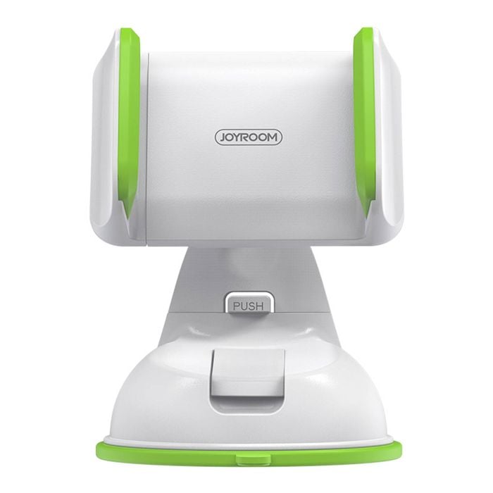 Car Holder Joyroom 360 Suction Cup Universal Phone Stand Windscreen Mount - White & Green