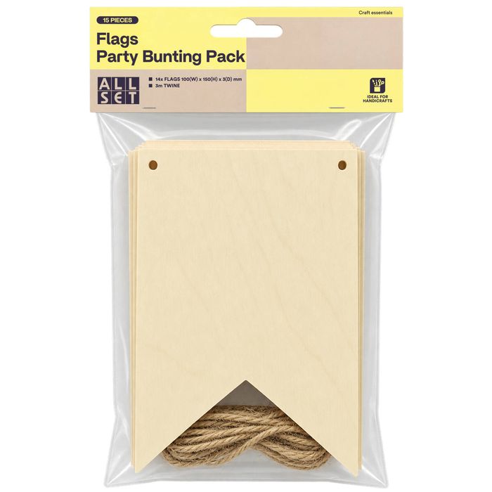 All Set Flags Party Bunting - 14 Pack