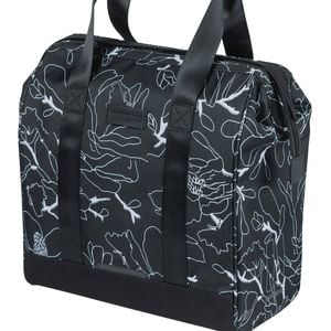 Basil Grand Flower Bicycle Shopper 23 Litres Black
