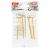 Taskmaster M6 x 60mm Electro Brass JCB Connector Bolts - 4 Pack
