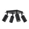 CLA Lighting Exterior Adjustable 4 Head Square Spot Light (Black) IP44