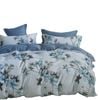 Bloomington 300TC Milla Blue Reversible Cotton Quilt Cover Set Queen