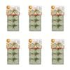 6x 8pc Topchef Silicone Heat Resistant Mould 28x15cm Rose Assorted