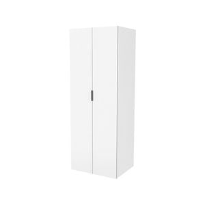 Lugna 2048 x 750 x 580mm White Double Hanging 1 Shelf Double Door Cabinet