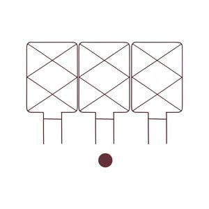 Vegtrug 80cm Red Wine Raised Vegtrellis Garden Bed Accessory - 3 Pack