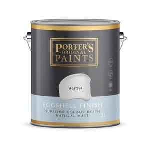 Porter's 2L Alpen Eggshell Finish Broadwall Washable Paint
