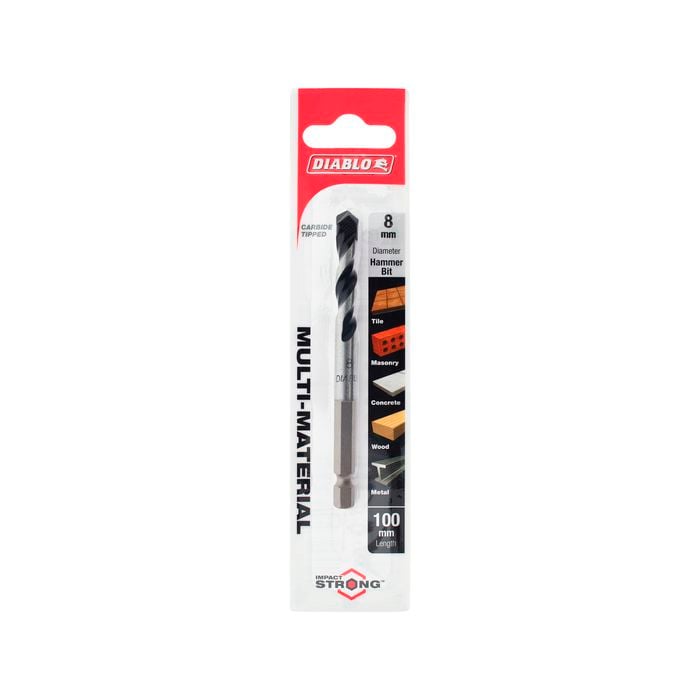 Diablo 8 x 100mm Multi-Material Drill Bit