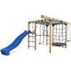 Lifespan Kids Orangutan Monkey Bars Jungle Gym Climbing Frame with 2.2m Blue Slide