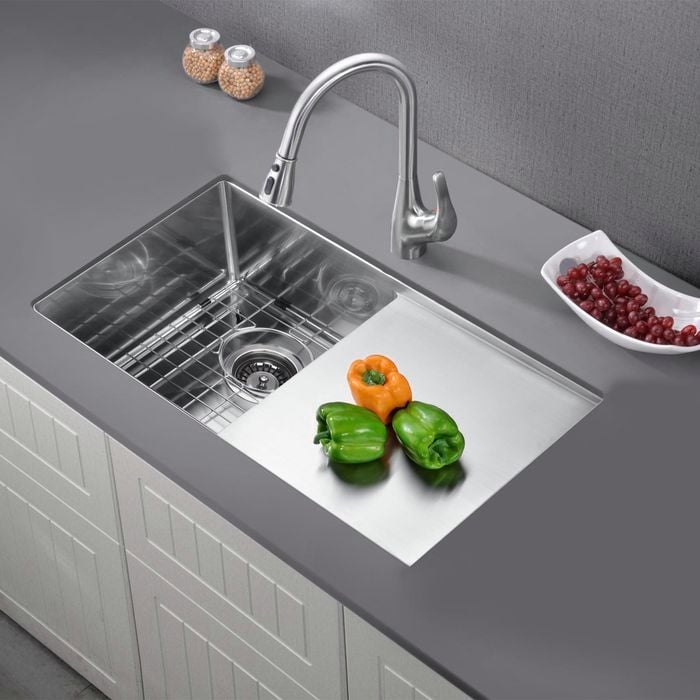 Mondella 800 x 450 x 200mm Single Bowl Sink with Drainer