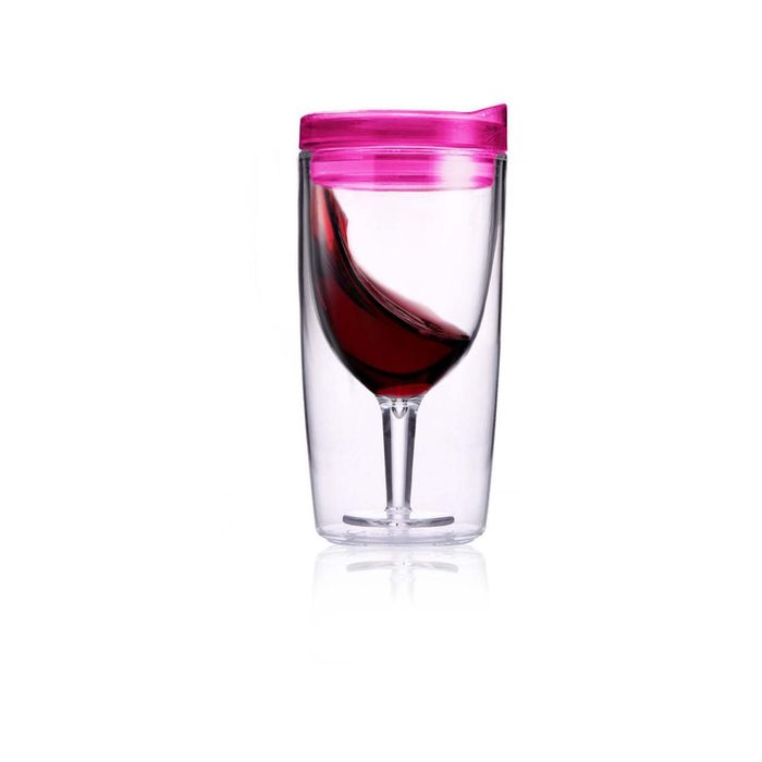 TraVino Wine Sippy Cup 295m Ruby Pink
