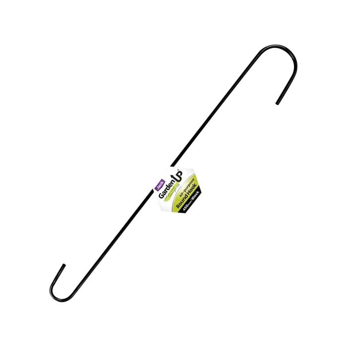Jack 450mm Black Round Hanging Basket Hook - 450mm
