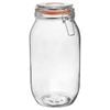 Argon Tableware Glass Storage Jar - 2l/70.3oz - 4 Colour Seals Airtight Kitchen Storage Container Preserving Jar