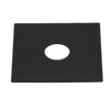 Kinetic 15mm 1/2" BSP 75 x 75mm Square Flat Black Cover Plate