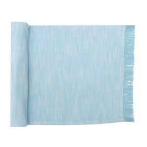 NF Home & Entertaining Essentials Elysian Table Runner 35x250cm Woven Blue