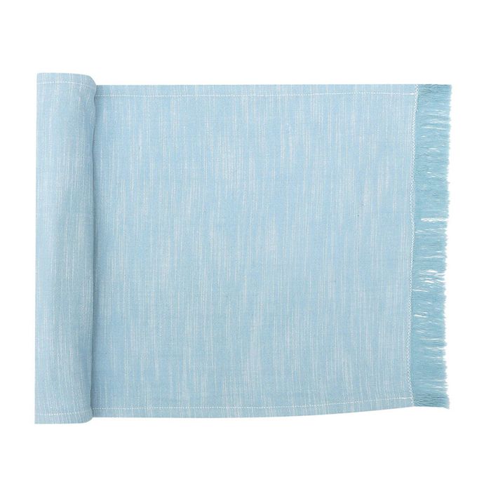 NF Home & Entertaining Essentials Elysian Table Runner 35x250cm Woven Blue
