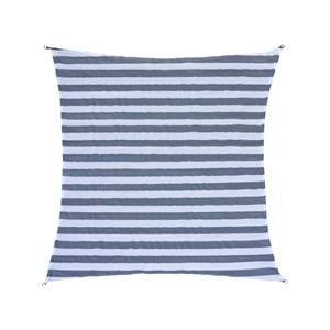 Marquee 3 x 3m Square Shade Sail White Grey Stripes