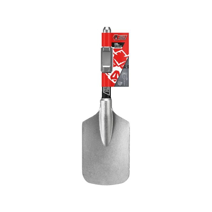 Full Boar 135mm Clay Spade Chisel with 30mm Hex Shank