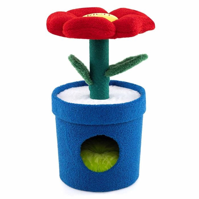 Costway Flower Cat Tree Kitten Tower Condo House Pet Bed Scratching Posts