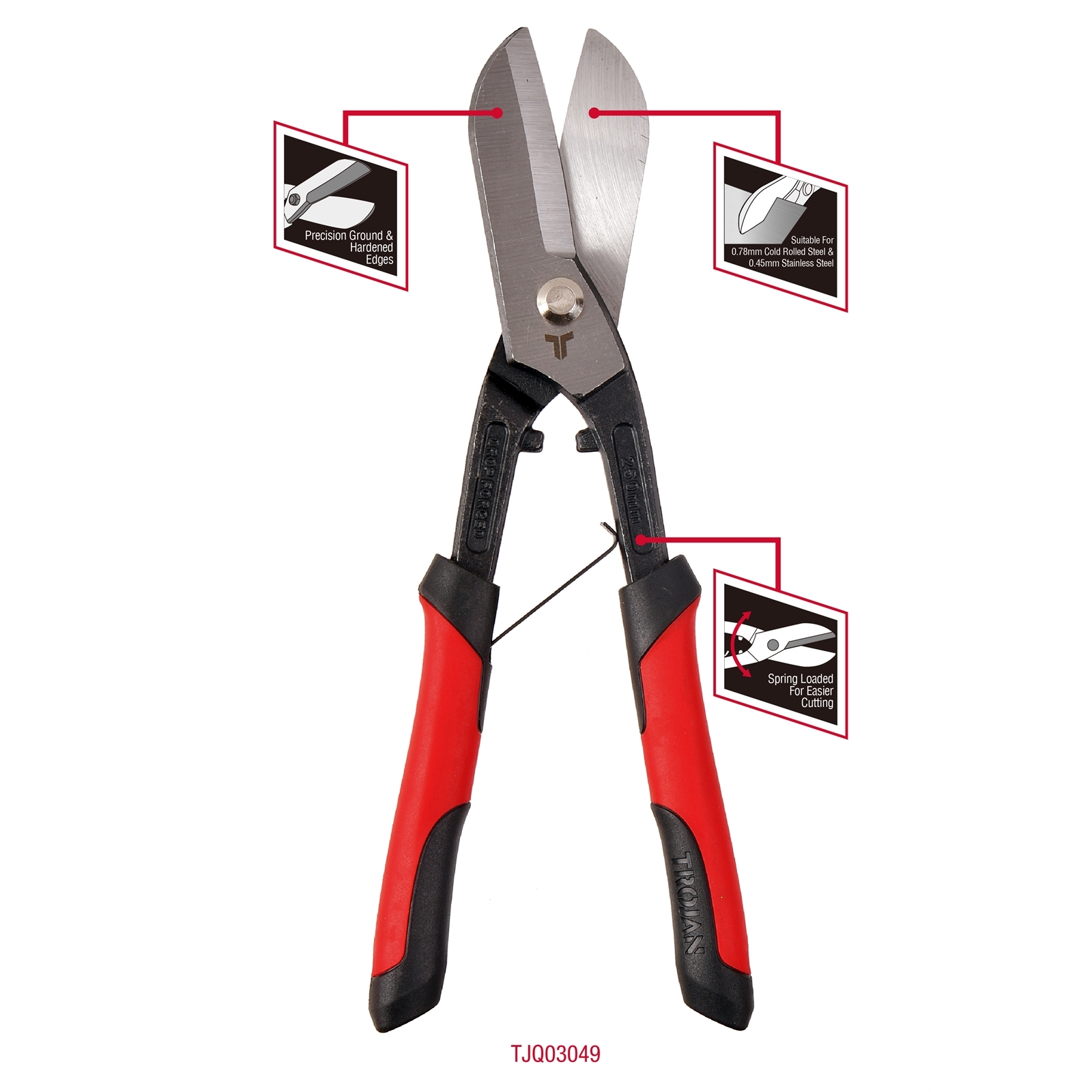 Trojan 250mm Tin Snips Bunnings Australia
