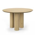 Pila 120cm Natural Round Oak Dining Table
