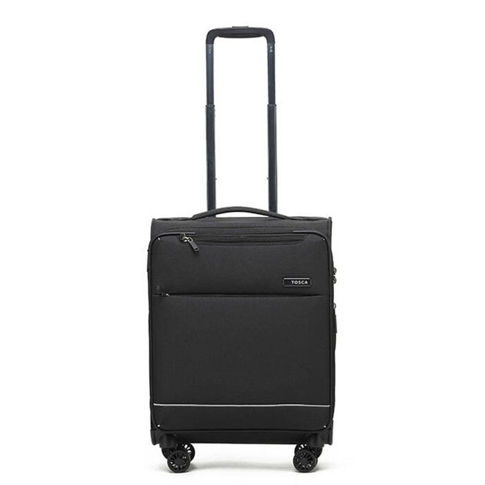 Tosca So-Lite 54cm/48L Suitcase Luggage Travel Carry On Trolley Case Black