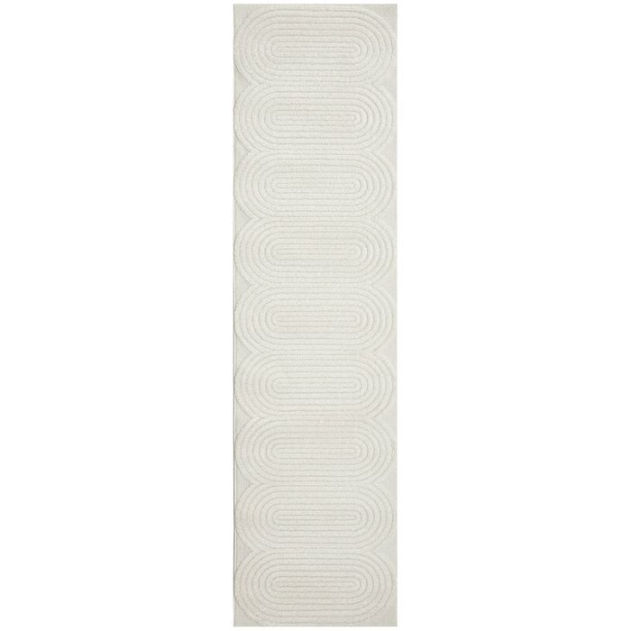 The Rug Connection Skye Carl Off White 300x80cm - Medium Runner Pet Friendly Indoor Rug