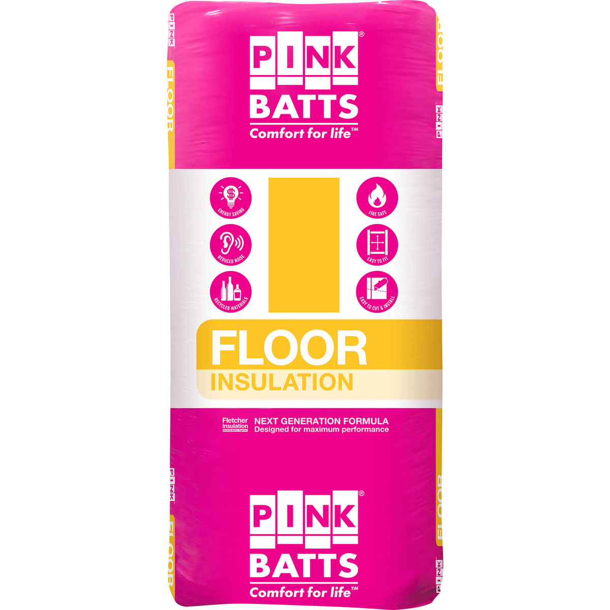 Pink Batts 1160 x 430 x 90mm R2.5 HD Floor Batts - 12 Pack - Bunnings ...