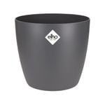 Elho 15.9cm Anthracite Brussels Indoor Plant Pot