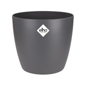 Elho 15.9cm Anthracite Brussels Indoor Plant Pot