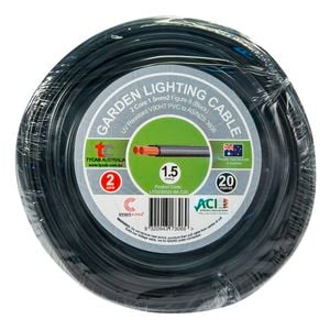 Tycab Cables 1.5mm² x 20m 2 Core 12v Garden Cable