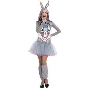 Rubies Bugs Bunny Hooded Tutu Dress Adults/Womens Party Costume Outfit Size S