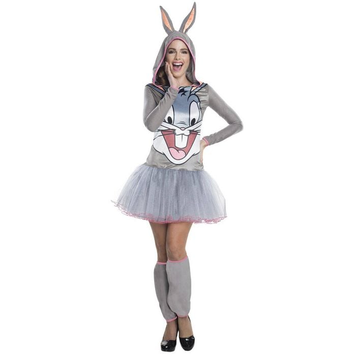 Rubies Bugs Bunny Hooded Tutu Dress Adults/Womens Party Costume Outfit Size S