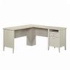 Larkin Ledge L-Shaped Corner Desk Glacier Oak
